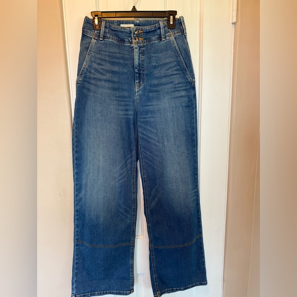 The Eventide High-Rise Wide-Leg Trouser Jean by Pilcro - Anthropology *NWOT - Picture 4 of 12